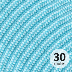 ROL 30 Meter strijkijzersnoer BABYBLAUW 3X0.75mm