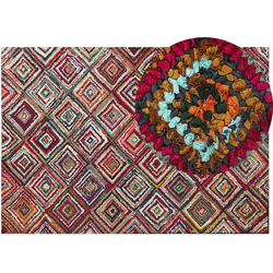 KAISERI  - Shaggy vloerkleed - Fuchsiapaars - 160 x 230 cm - Katoen
