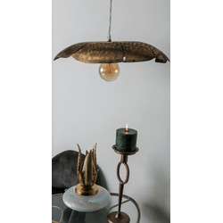 Hanglamp Lasse - bladvorm - goudkleurig - 60x22x22cm - PTMD