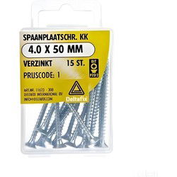 Spaanpl.schr. 4.0x50mm 15st
