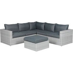 Orangebird lounge set 4-dlg vintage grey 2-h./reflex black