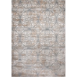 Safavieh Traditional Indoor Woven Area Rug, Isabella Collection, ISA958, in Silver & Ivory, 160 X 231 cm