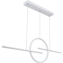 Moderne hanglamp Barral - L:124cm - LED - Metaal - Wit
