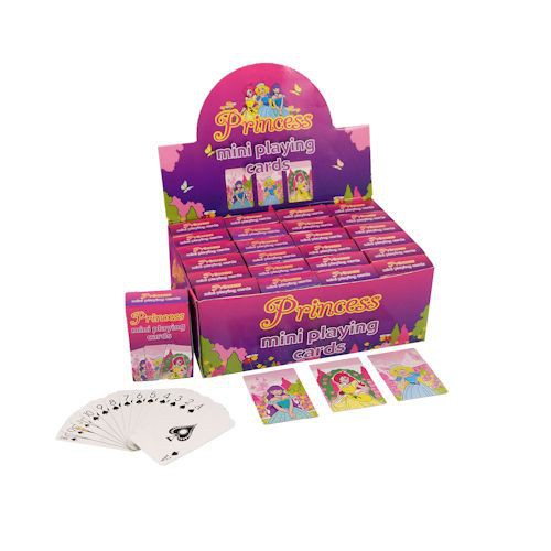 Stuks - Mini Speelkaarten - Model: Princess - In Display - Uitdeelcadeautjes - Traktatie voor kinderen - Meisjes - Huismerk - | HomeDeco.nl