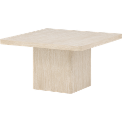 Hannes houten salontafel beige - 80 x 80 cm