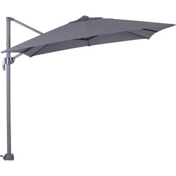 Garden Impressions Hawaii zweefparasol S 250x250 - donker grijs