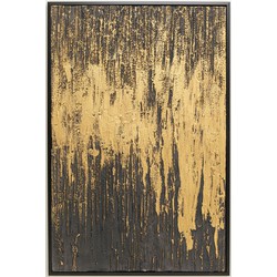 Kare Schilderij Abstract Black 80x120cm