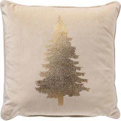 Textino TREE - Kussenhoes 45x45 cm - Kerst - Whisper White - wit - Textino