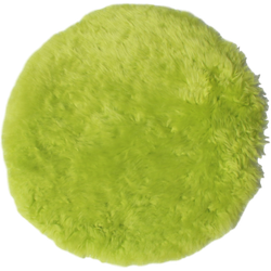 Schapenvacht Rond - 40 cm - tea green