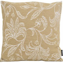 Lena Leafs Beige | 45 x 45 cm | Kussenhoes | Katoen/Polyester