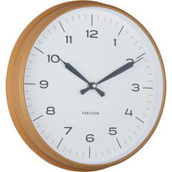 Wandklok Modern Factory - Okergeel - Ø30cm