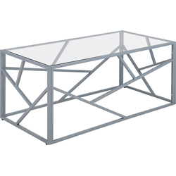 ORLAND  - Salontafel - Zilver - Glas