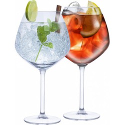Gin Tonic cocktailglazen - 4x stuks - 730 ml - voor Aperol Spritz - Cocktailglazen