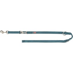 TRIXIE HONDENRIEM PREMIUM VERSTELBAAR PETROL BLAUW 200X1,5 CM