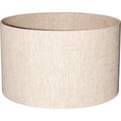 PTMD Rivvo Natural cotton linen lampshade round low