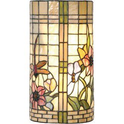 Lumilamp Wandlamp Tiffany Beige Groen Metaal