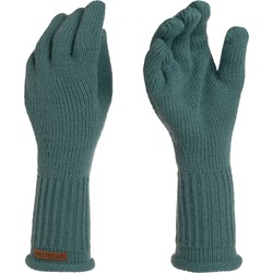 Knit Factory Lana Gebreide Dames Handschoenen - Polswarmers - Laurel - One Size