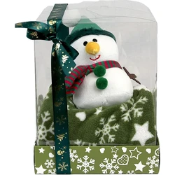 Unique Living - Giftbox Faith Snowman Green - 90x75cm