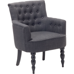 Beliani ALESUND - Fauteuil-Grijs-Polyester