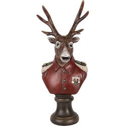 Clayre & Eef Decoratie Beeld Hert Bruin Kunststof
