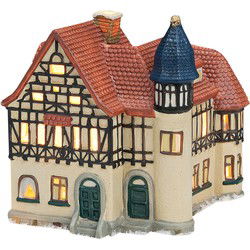 Wurm Lichthaus Post Bad Liebenstein/Thüringen van porselein, Kleurrijk (B/H/D) 15x17x12cm