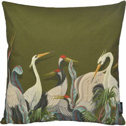 Chinese Cranes | 45 x 45 cm | Kussenhoes | Katoen/Linnen