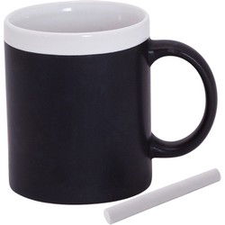 Krijtbord koffie mok - wit - beschrijfbare beker - Koffiemok - Bekers