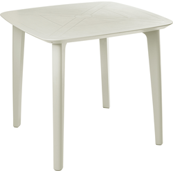 SORICO - Tuintafel - Lichtbeige - Synthetisch materiaal