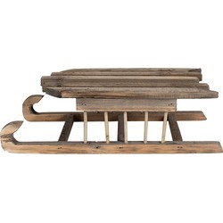 Clayre & Eef Decoratie Slee 35x15x10 cm Bruin Hout