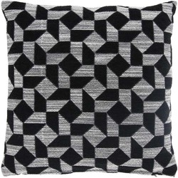 Unique Living - Kussen Laslo - 45x45cm - Zwart