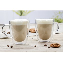 Dubbelwandige koffie/espresso/whiskey glazen transparant 270 ml - Koffie- en theeglazen