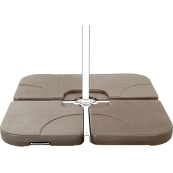 CARIA - Parasolvoet - Taupe - Synthetisch materiaal