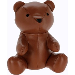 H&S Collection dieren deurstopper 1 kilo gewicht - bruine beer - 17 cm - Deurstoppers