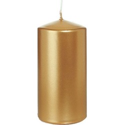 1x Kaarsen goud 6 x 12 cm 40 branduren sfeerkaarsen - Stompkaarsen