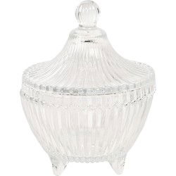 Clayre & Eef Glazen potje  Ø 9x12 cm Glas Rond Potje