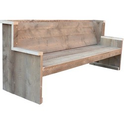 Wood4you - Tuinbank - Zeeland - 'Doe het zelf pakket' steigerhout - 175Lx72Hx63D cm