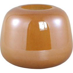 PTMD Vaas Mexx - 20x20x16 cm - Glas - Oranje