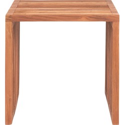 House Nordic Bijzettafel Pego Teakhout Naturel 40x40x40cm