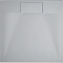 AZZURRO - Douchebak - Grijs - 80 x 80 x 3 cm - SMC (kunststof)