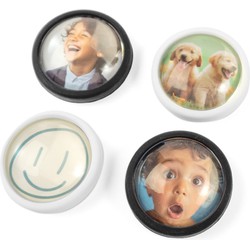 Trendform Magneten DO IT! Ronde - set van 4 - zwart/wit
