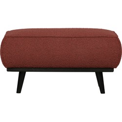 BePureHome Statement Hocker - Bouclé - Chestnut - 40x80x55