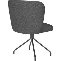 Housecraft Living Stan Eetkamerstoel Draaibaar Metaal Spider Grijs