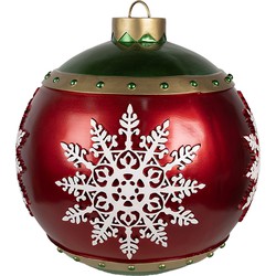 Clayre & Eef Kerstdecoratie Kerstboom Ø 39x44 cm Rood Kunststof