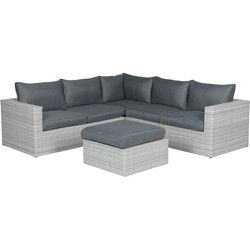 Orangebird loungeset - 4-delig- vintage grey - 2-half - reflex black
