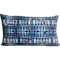 Kare Kussen Desna Patchwork Blue 60x35cm