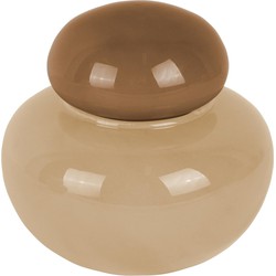 Vaas Nuevo Dulce - Zachtbruin - 13.5x13.5x13.5cm
