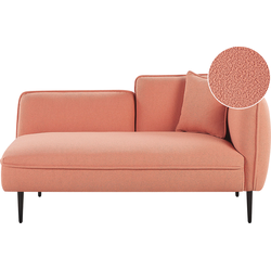 Beliani CHEVANNES - Chaise longue-Roze-Bouclé