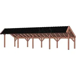 Trendhout douglas kapschuur De Heerd, 1200 x 425 cm