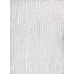 Nara Modern Japandi Stijl vloerkleed - Crème - 160 X 230 CM