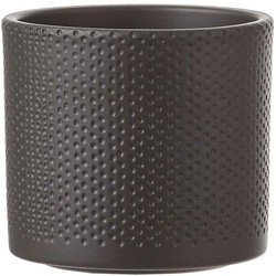 Mica Decorations Era Bloempot Rond - 21x23 cm - Donkergrijs
